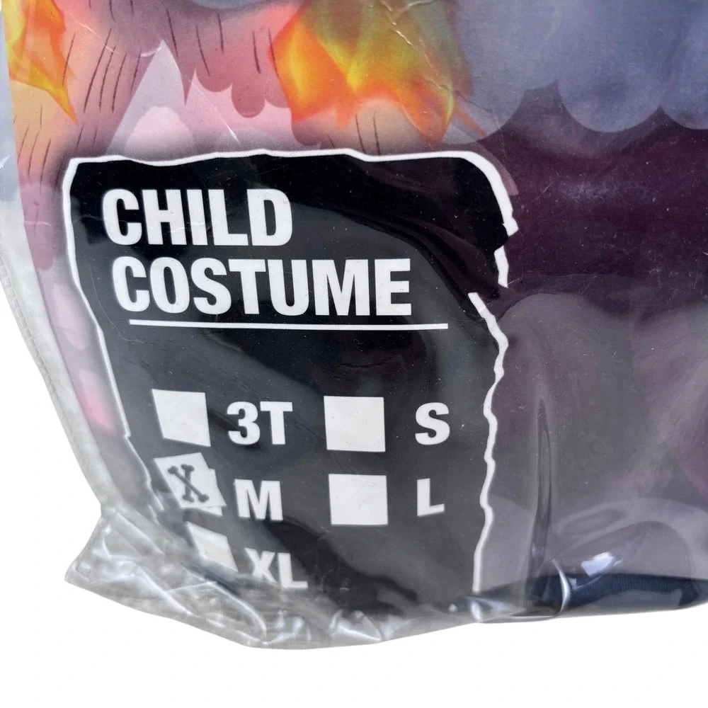 NEW Reaper Knight 7 Pc Dress Cape Sickle Lighted Eyes Gloves Belt Unisex Sz M